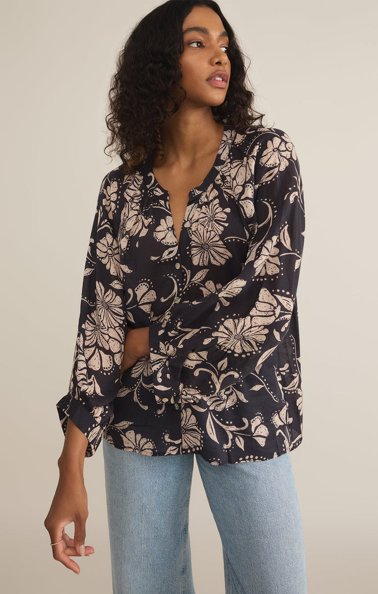 Wren Ari Floral Blouse By Z Supply