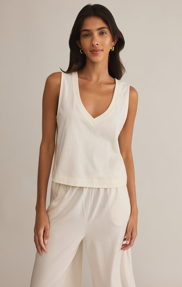 Sloane Sleeveless V-Neck Top By Z Supply