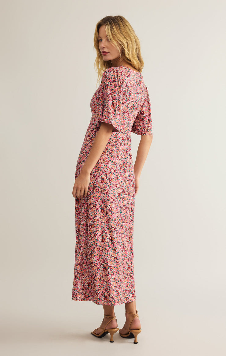 Mavis Dulce Short Sleeve Floral Midi Dress