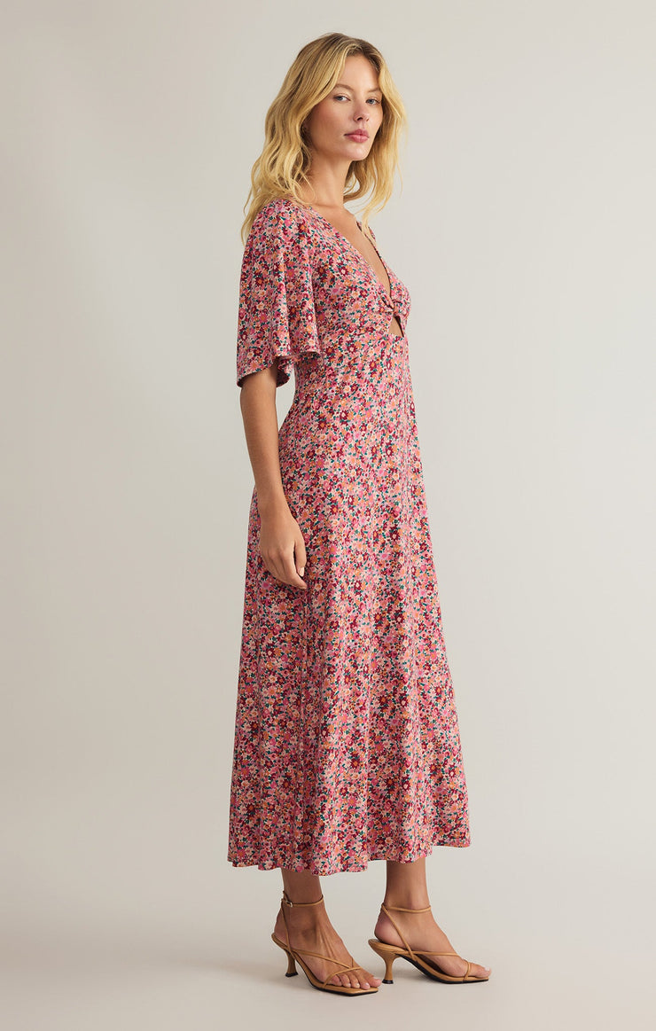 Mavis Dulce Short Sleeve Floral Midi Dress