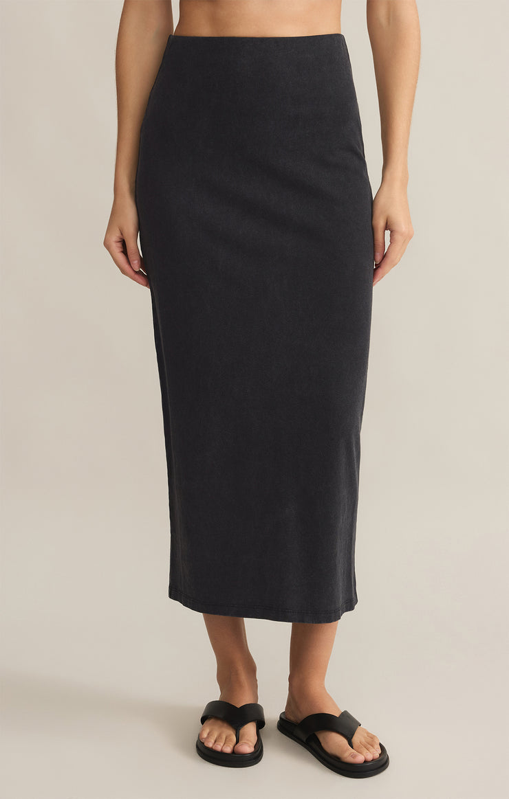 Gail Back Slit Midi Skirt By Z Supply