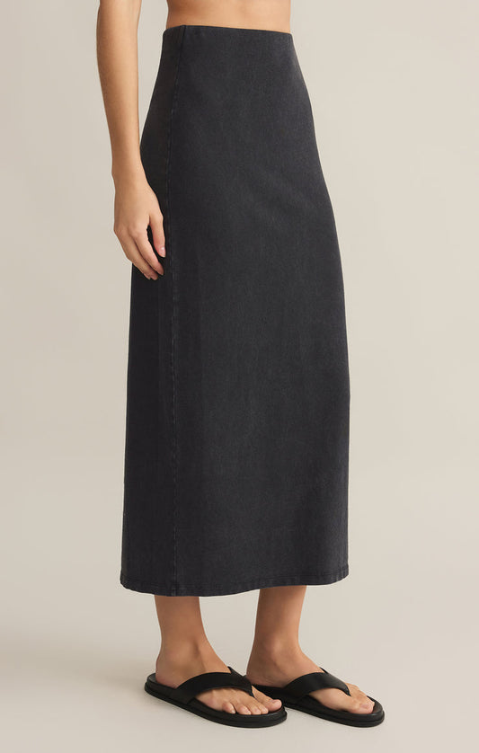 Gail Back Slit Midi Skirt By Z Supply