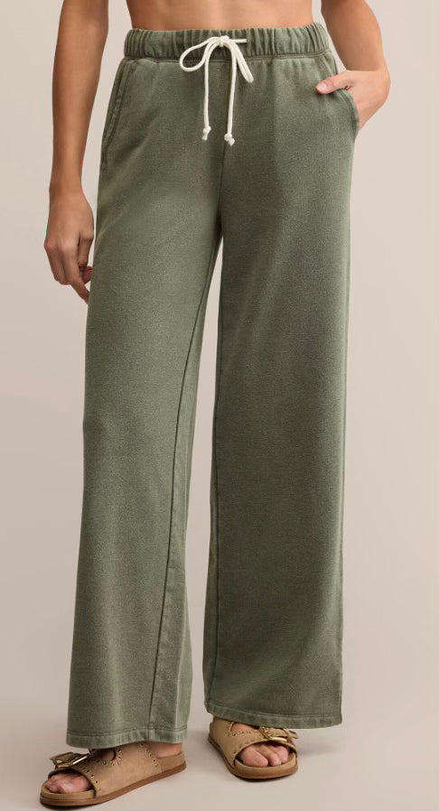 Z Supply Hunter Knit Pant- Hunter Green