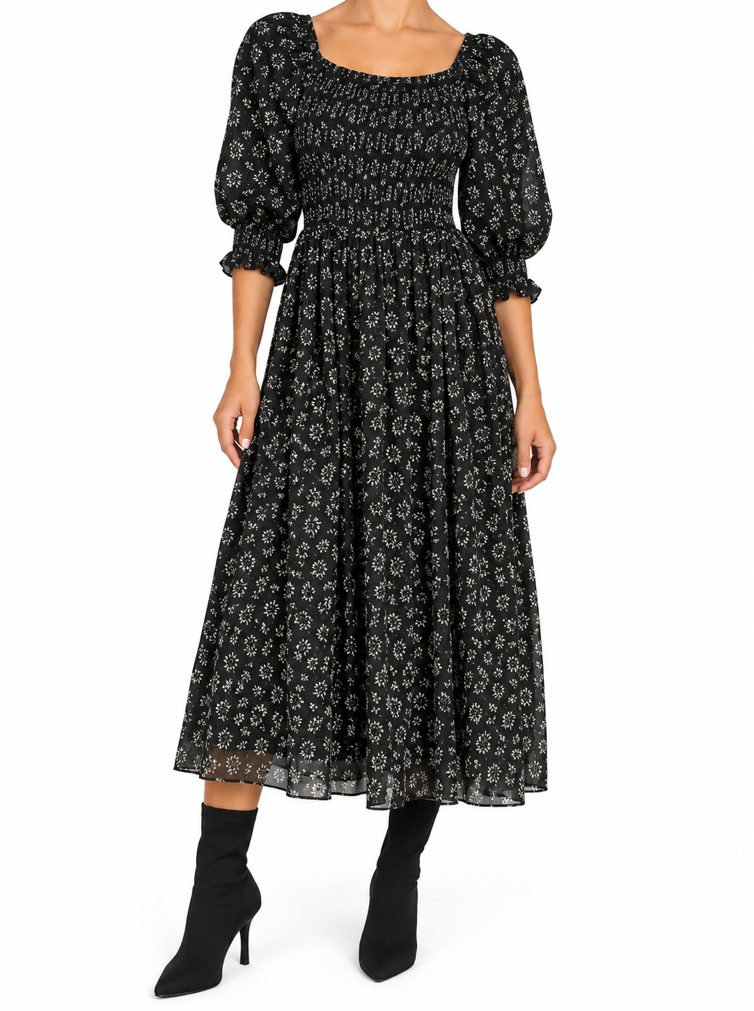 Delilah Short Sleeve Midi Dress