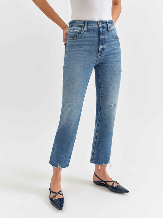 Daze | Shy Girl Crop Flare Jean- in Wide Awake Vintage