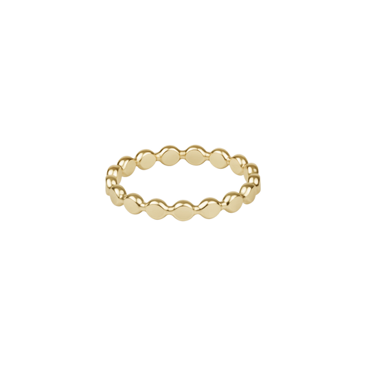 Enewton Classic Gold Beaded Disc Ring