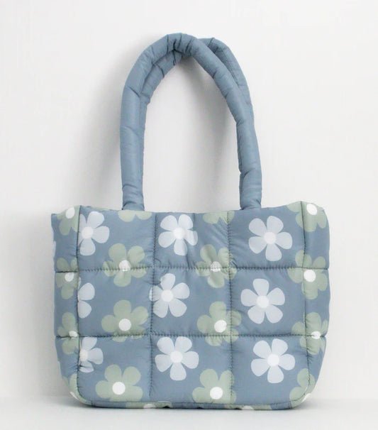 Floral Cloud Quilted Puffer Bag