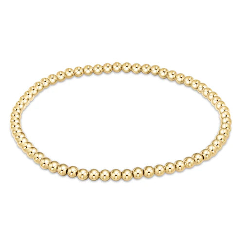 classic gold 3mm bead bracelet by enewton