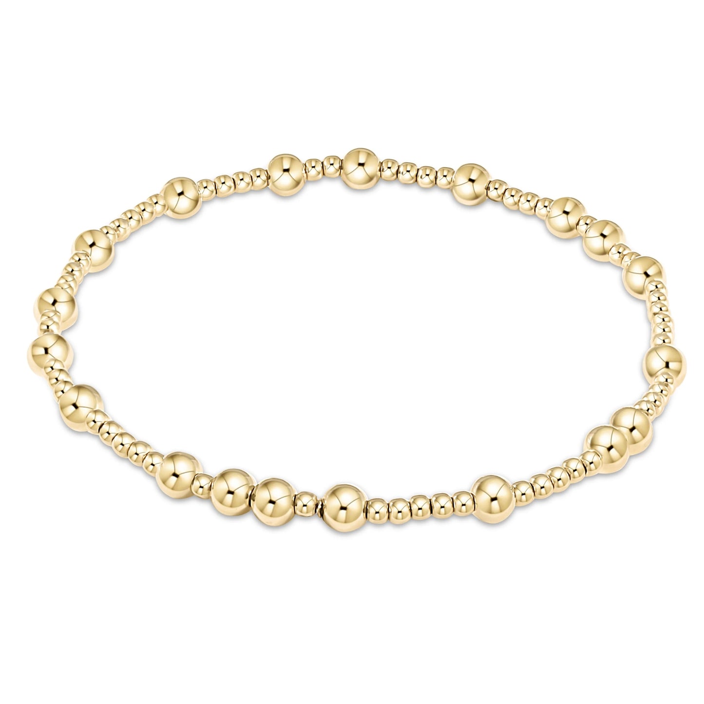 hope unwritten 5mm bead bracelet - gold by enewton