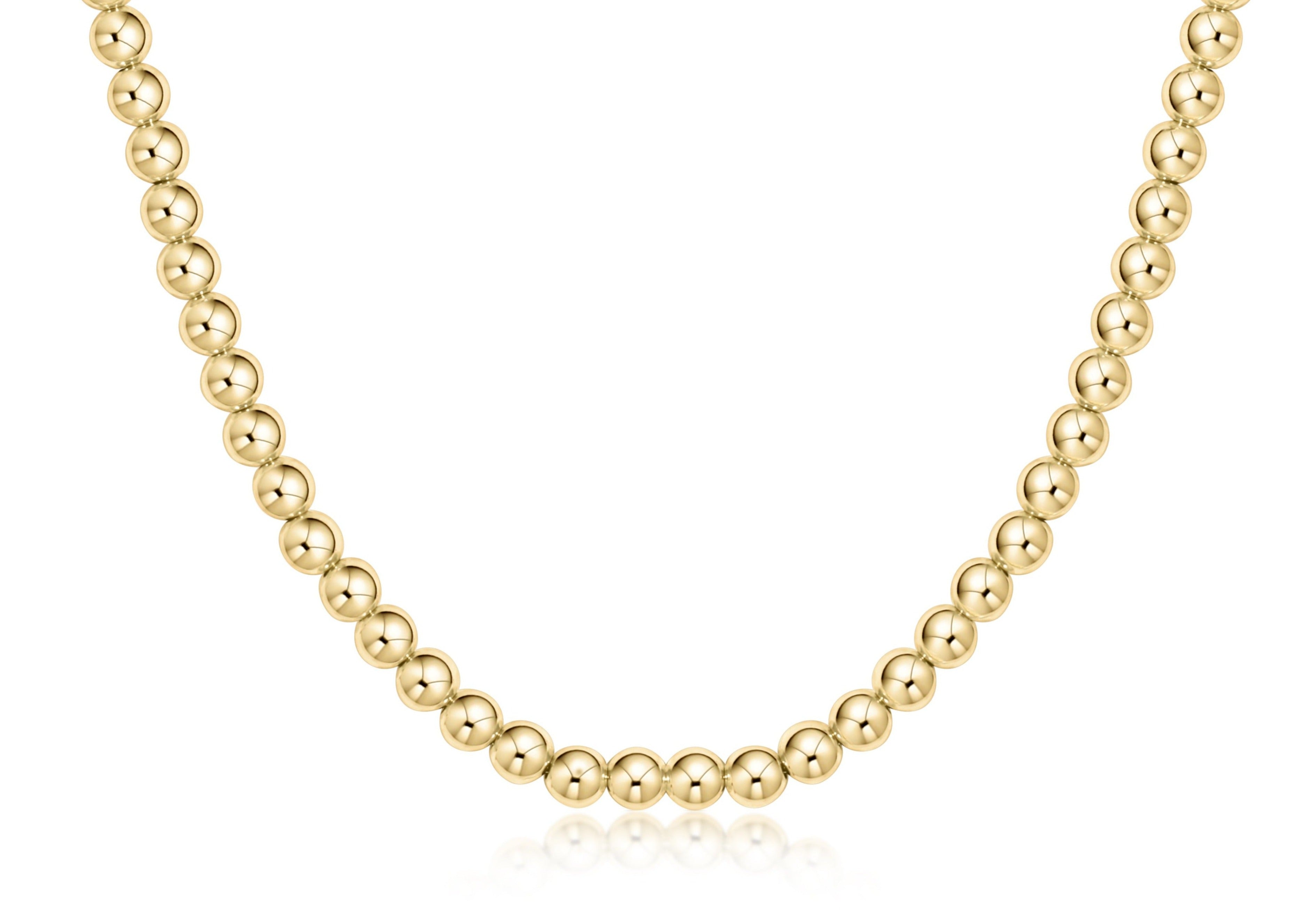 enewton | choker beaded - classic gold 5mm