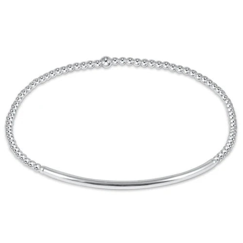 classic sterling 2mm bead bracelet - bliss bar sterling by enewton