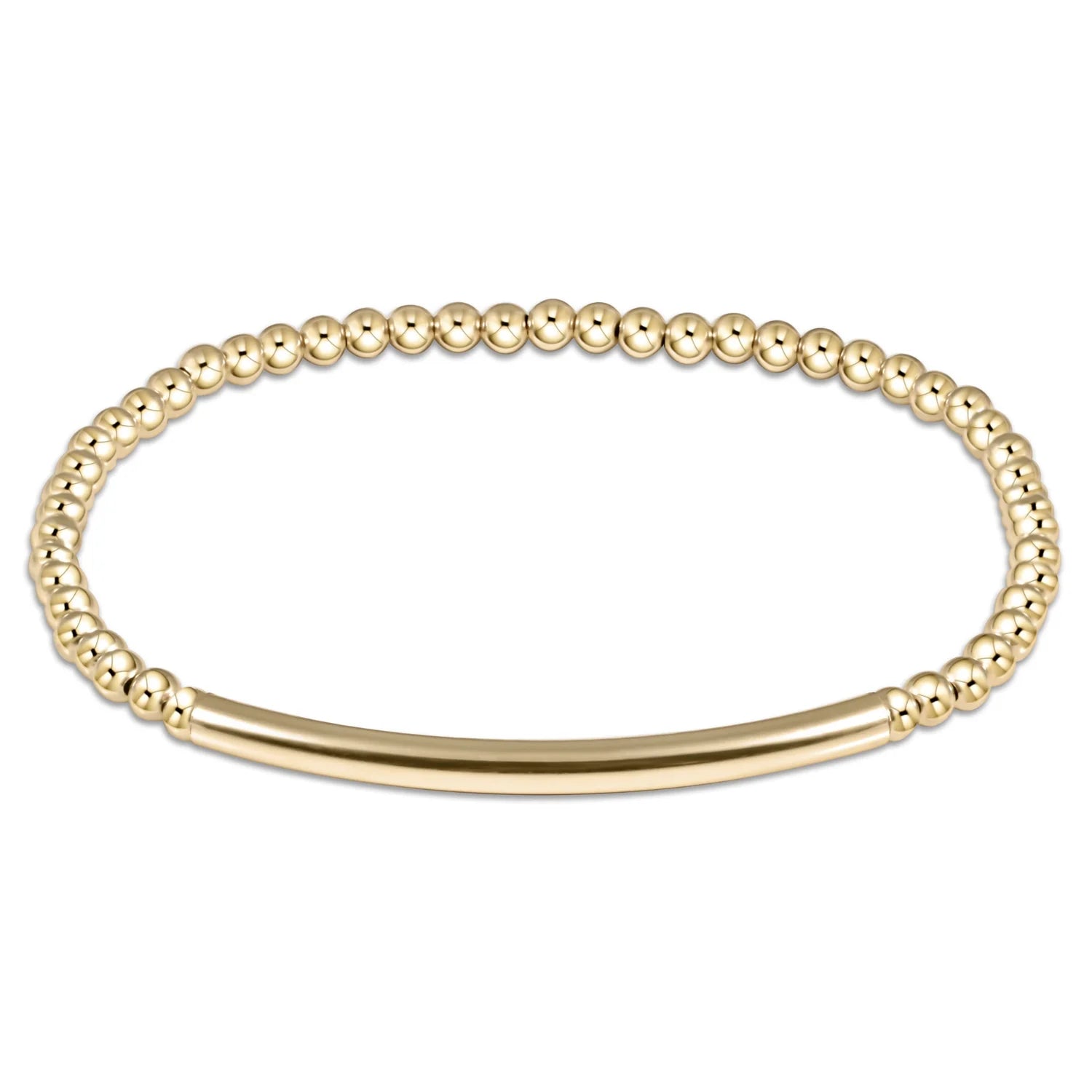 enewton classic gold 3mm bead bracelet - bliss bar smooth