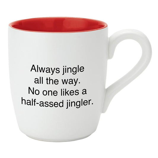 Half-Assed Jingler Holiday Mug