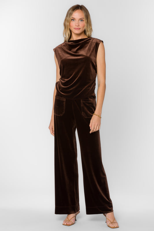 Lavali Sleeveless Velvet Top