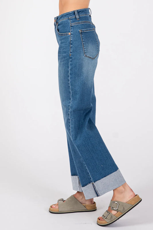 Bianca A-Line Wide Cuff Jean Medium by L.T.J.