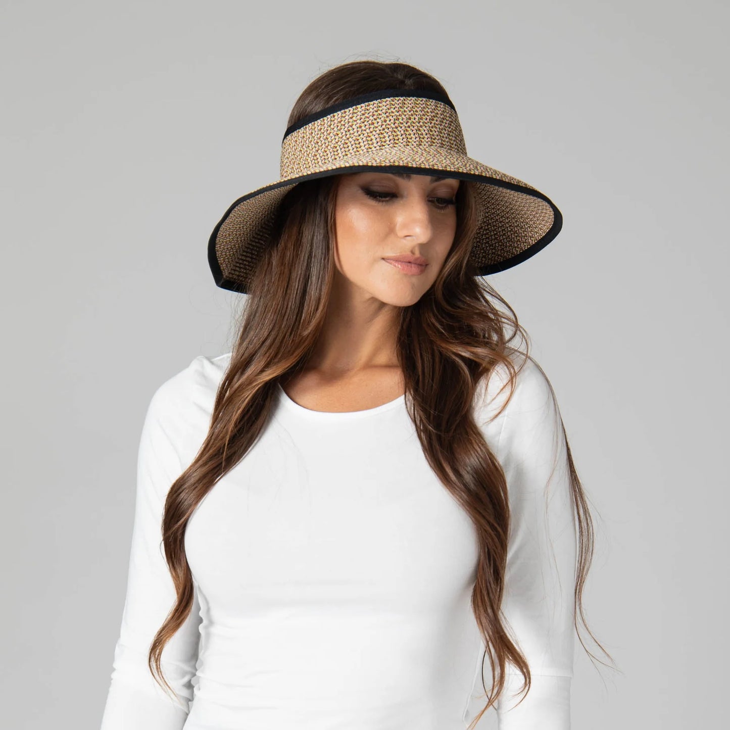 San Diego Hat Company's Signature Women's Ultrabraid Large Brim Visor