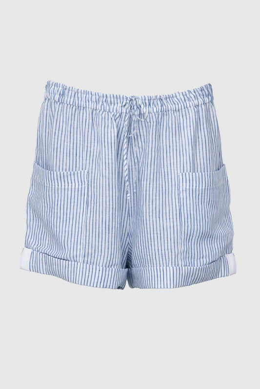 Zuri Linen Track Shorts