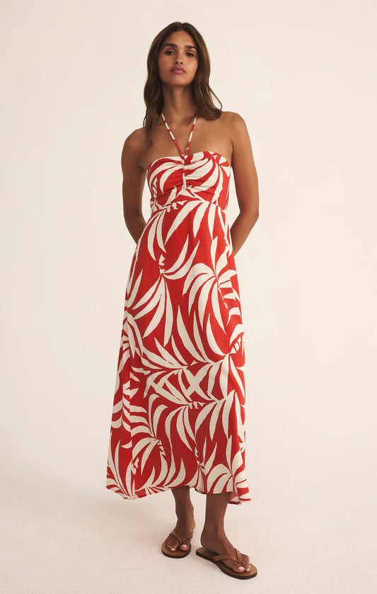 Z Supply - Elodi Palm Floral Midi Dress
