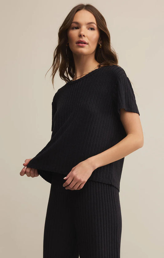 Z Supply Kara Rib Short Sleeve Tee