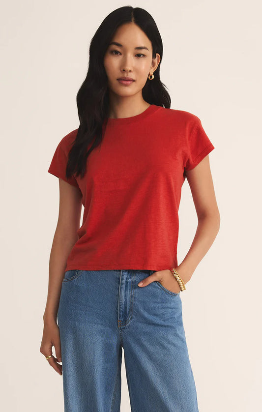 Z Supply Modern Slub Tee - Cabana Red