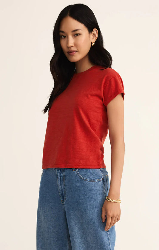 Z Supply Modern Slub Tee - Cabana Red