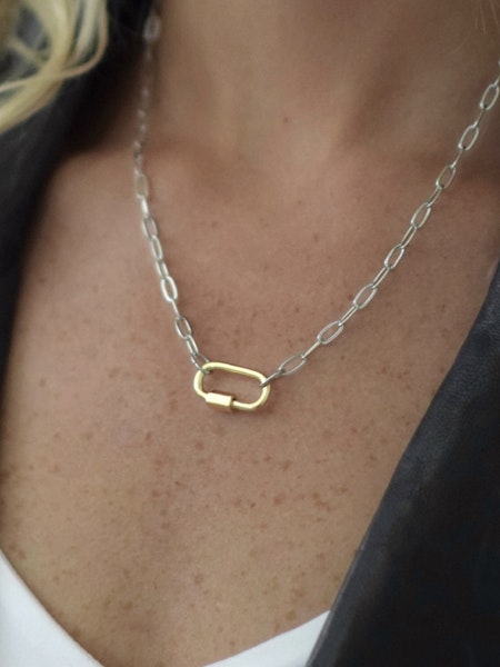 Clingy Carabiner Mixed Necklace