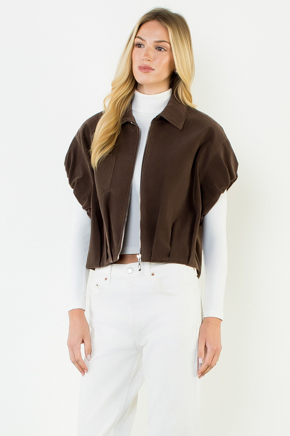 Sloane Suede Zip Jacket