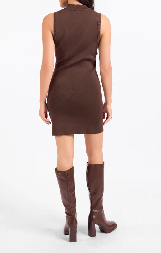 Going Places Mini Dress, Chocolate