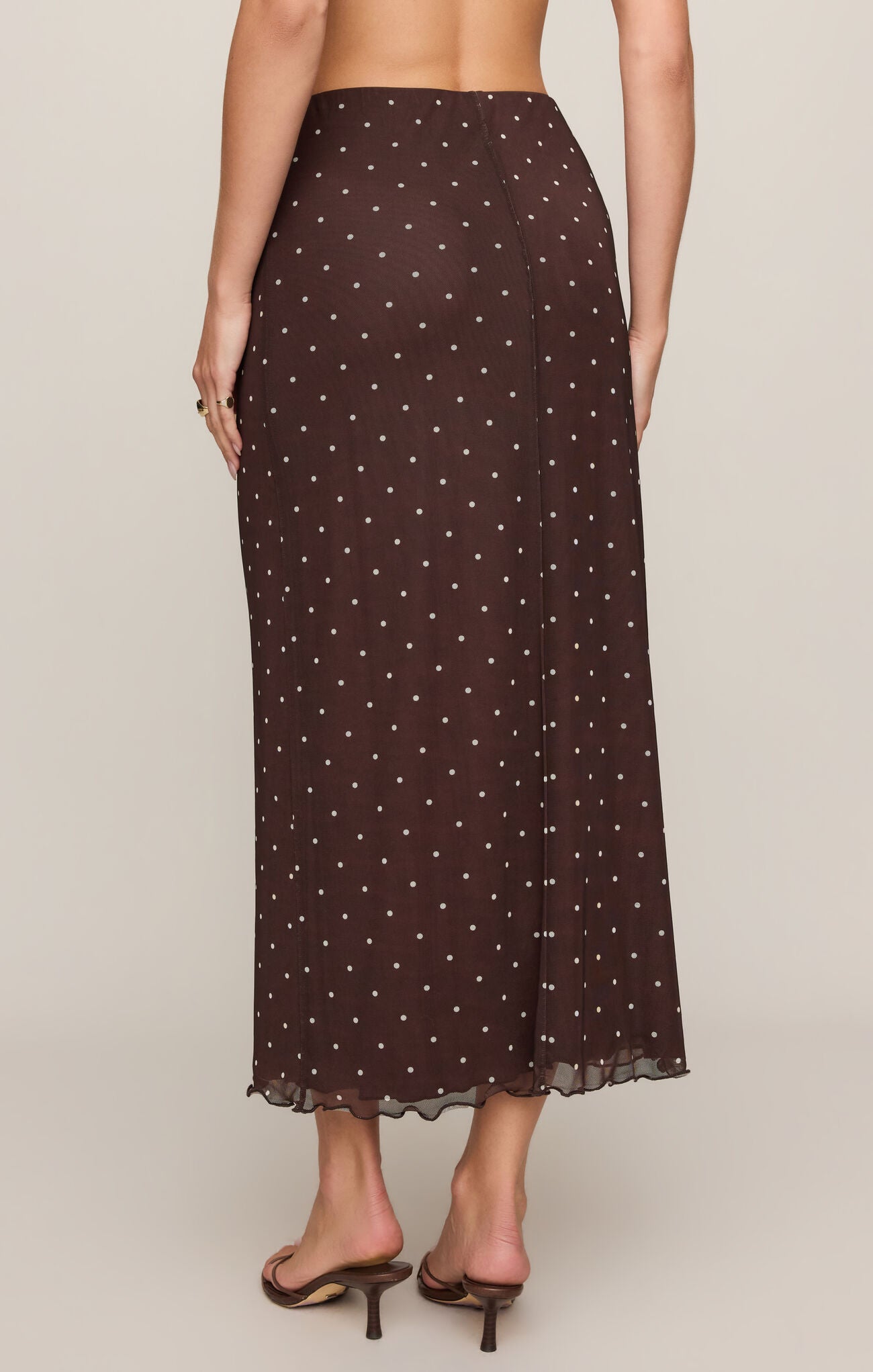 Z Supply | Eda Polka Dot Mesh Midi Skirt