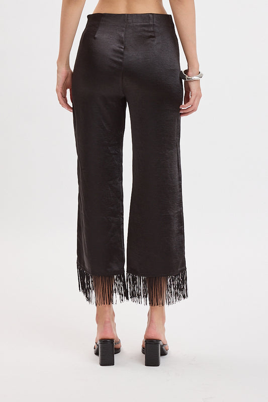 Jolene satin tassel ankle pants