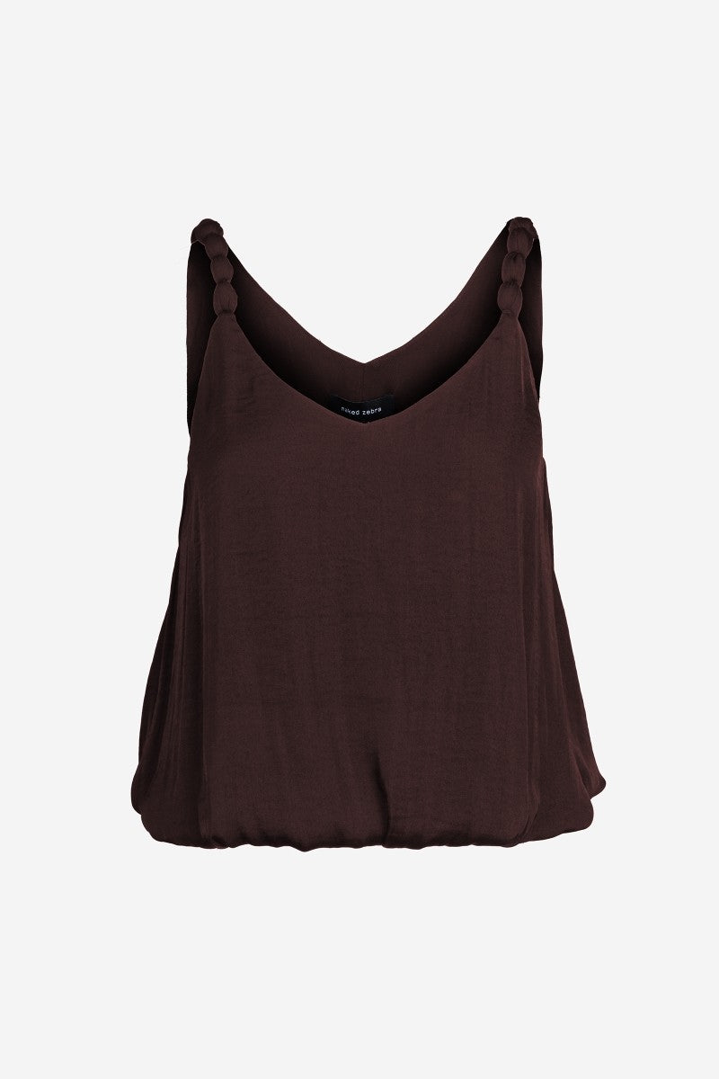 Lynn Billowy Strap Accent Tank Top