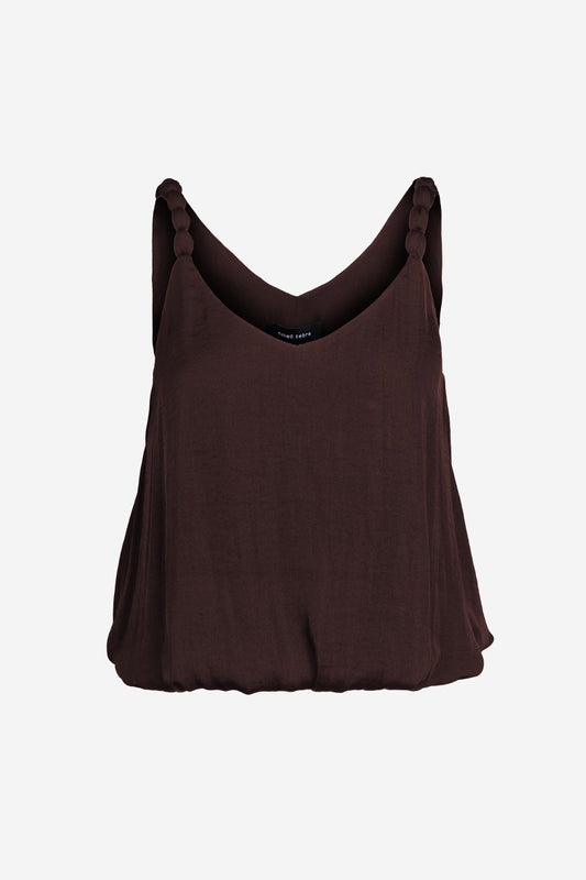 Lynn Billowy Strap Accent Tank Top