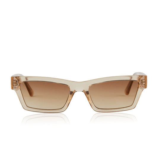 laurel translucent light brown light brown gradient flash sunglasses