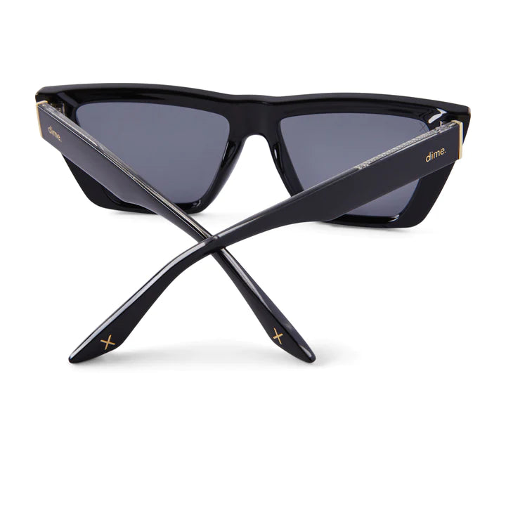 melrose black solid grey sunglasses