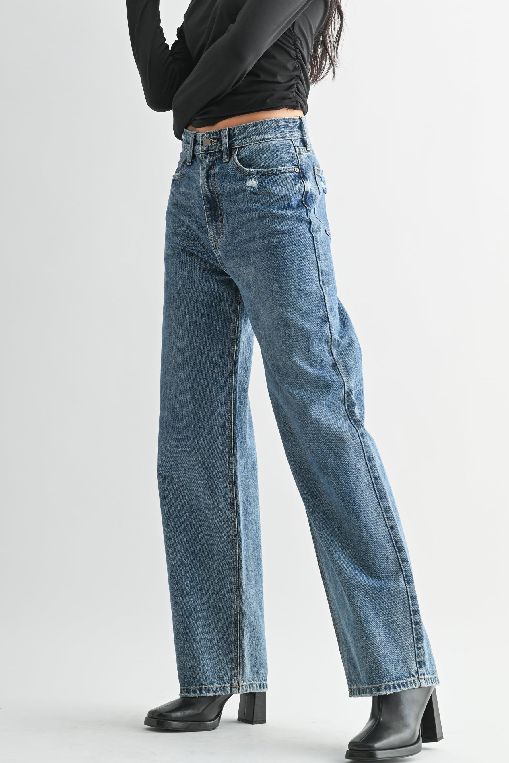 High Waisted Skater Jean