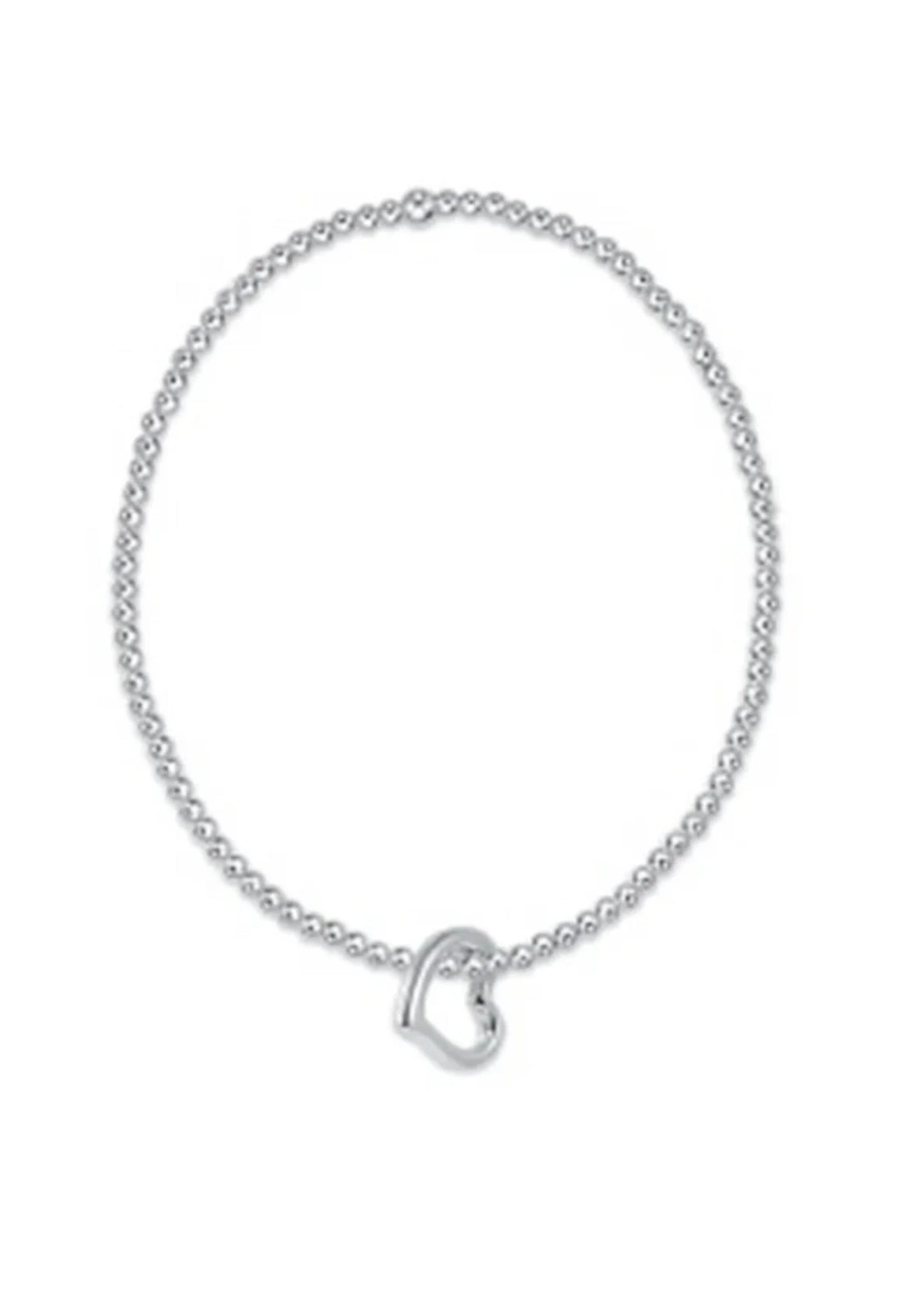 classic sterling 2.5mm bed bracelet love sterling charm by enewton