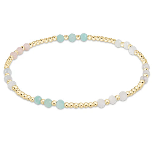 gemstone golf joy pattern 3mm bead bracelet- hot mess by enewton