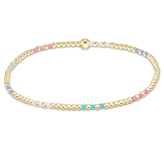 Hope joy pattern 2mm bead bracelet (hot mess)