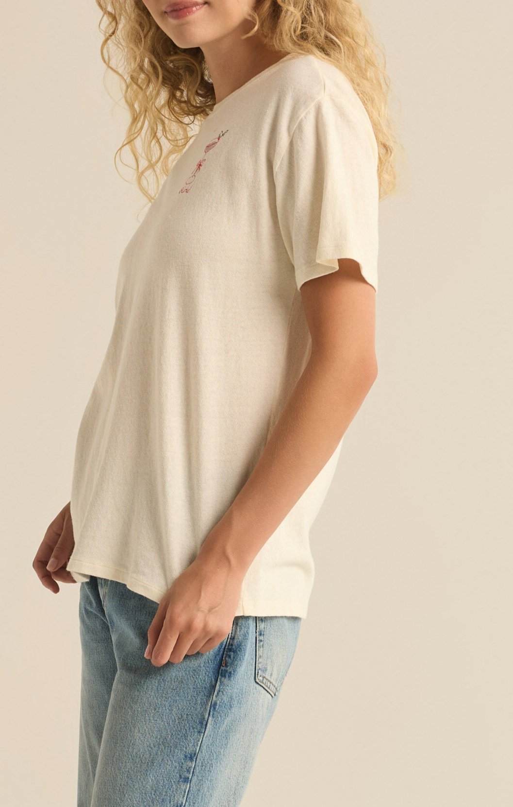 Cocktail Relaxed Embroidered Tee