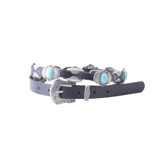New Mexico Leather Concho Belt