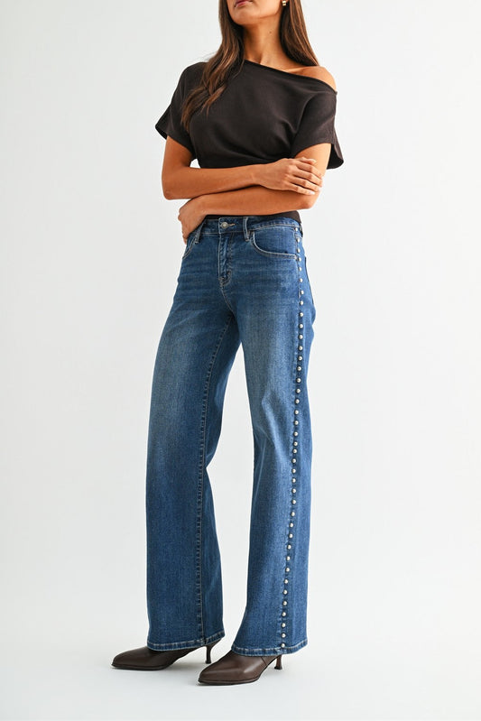 Parker Mid-rise Wide Leg Jean
