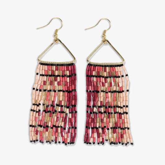 Patricia Mixed Luxe Bead Gradient Fringe Earrings