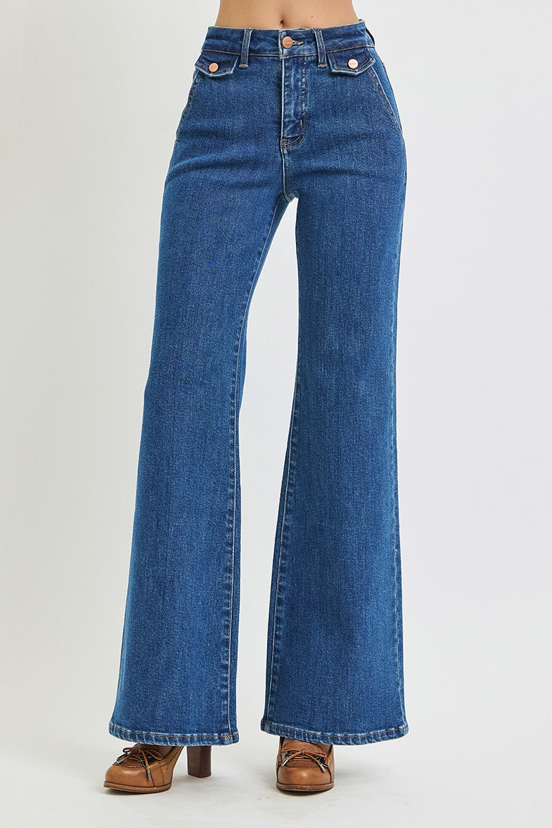 Rayla High Rise Wide Flare Jean