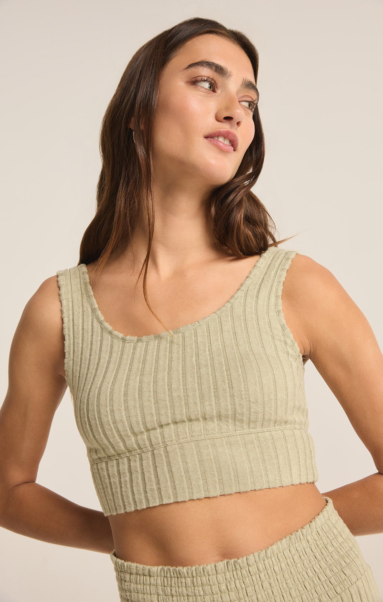 Zoe Rib Tank Bra