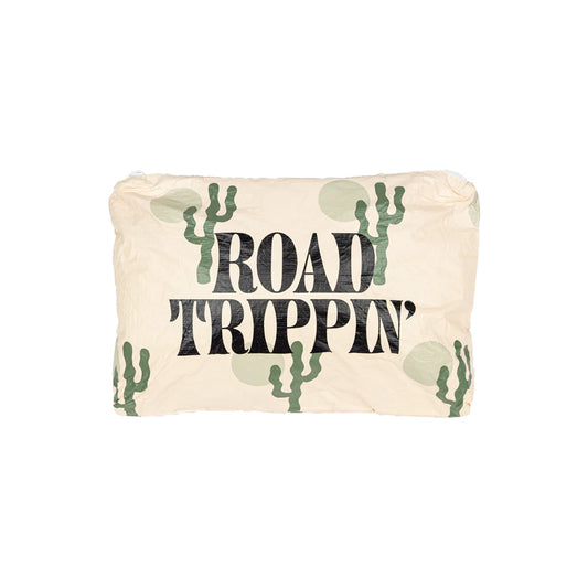 Road Trippin' Water Resistant Tyvek Printed Pouch