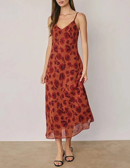 Rory Rust Rose Midi Dress
