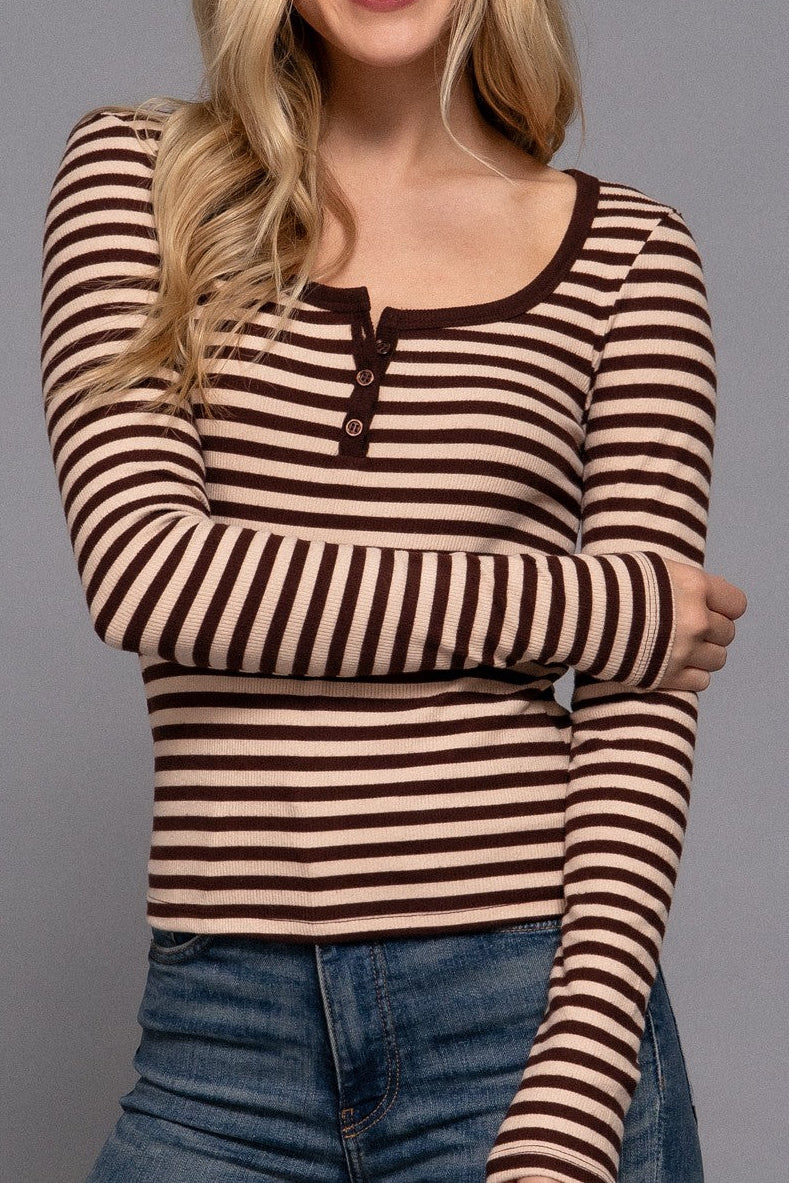 Frankie Long Sleeve Stripe Top