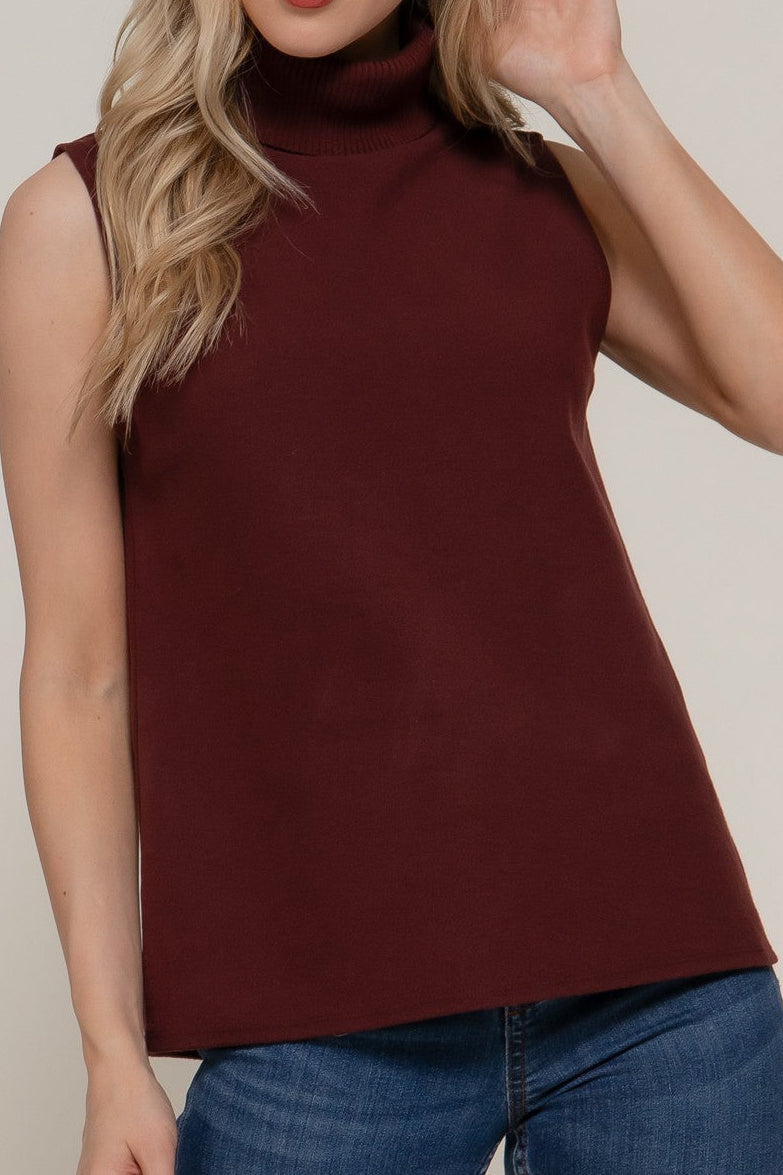 Tilly Sleeveless Turtle Neck Top