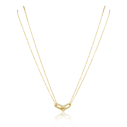 Link Pave Necklace