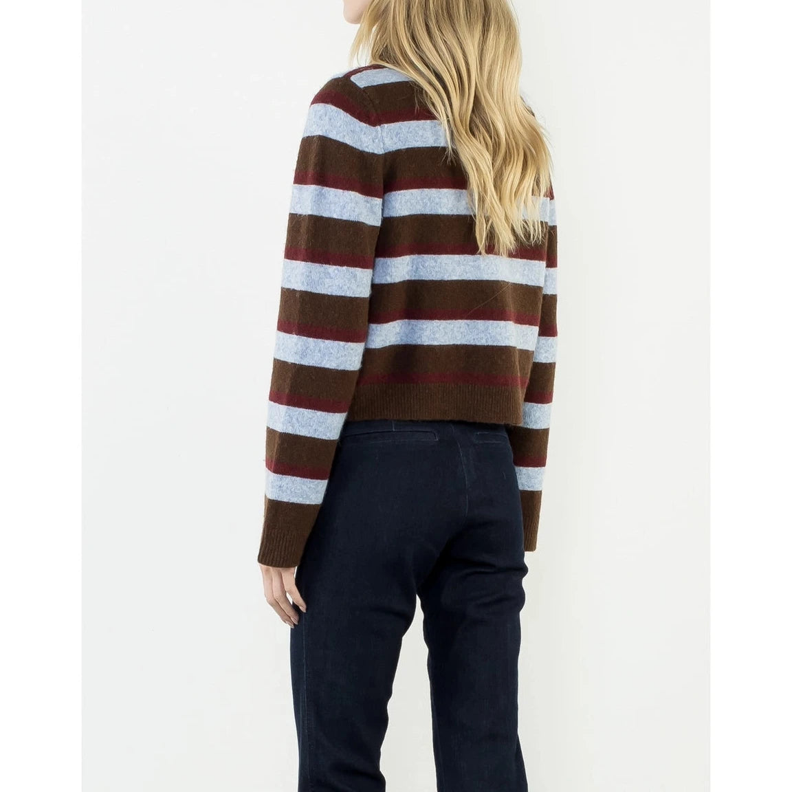 Colette Stripe Button Down Cardigan